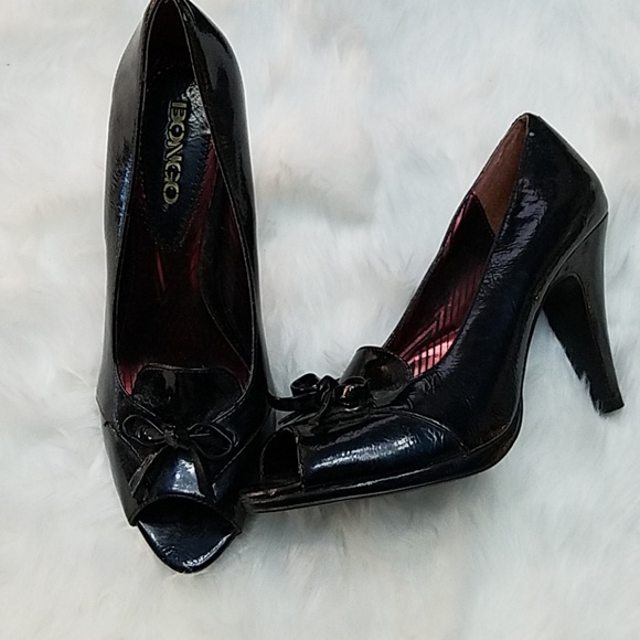 Black open toe heels - Picture 1 of 3